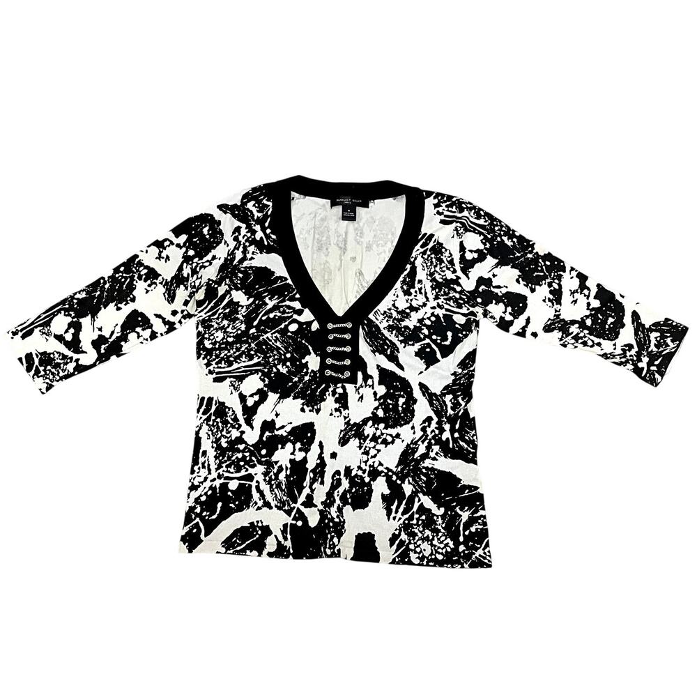 August Silk 3/4 Sleeve Lightweight Sweater – Size Medium – EUC